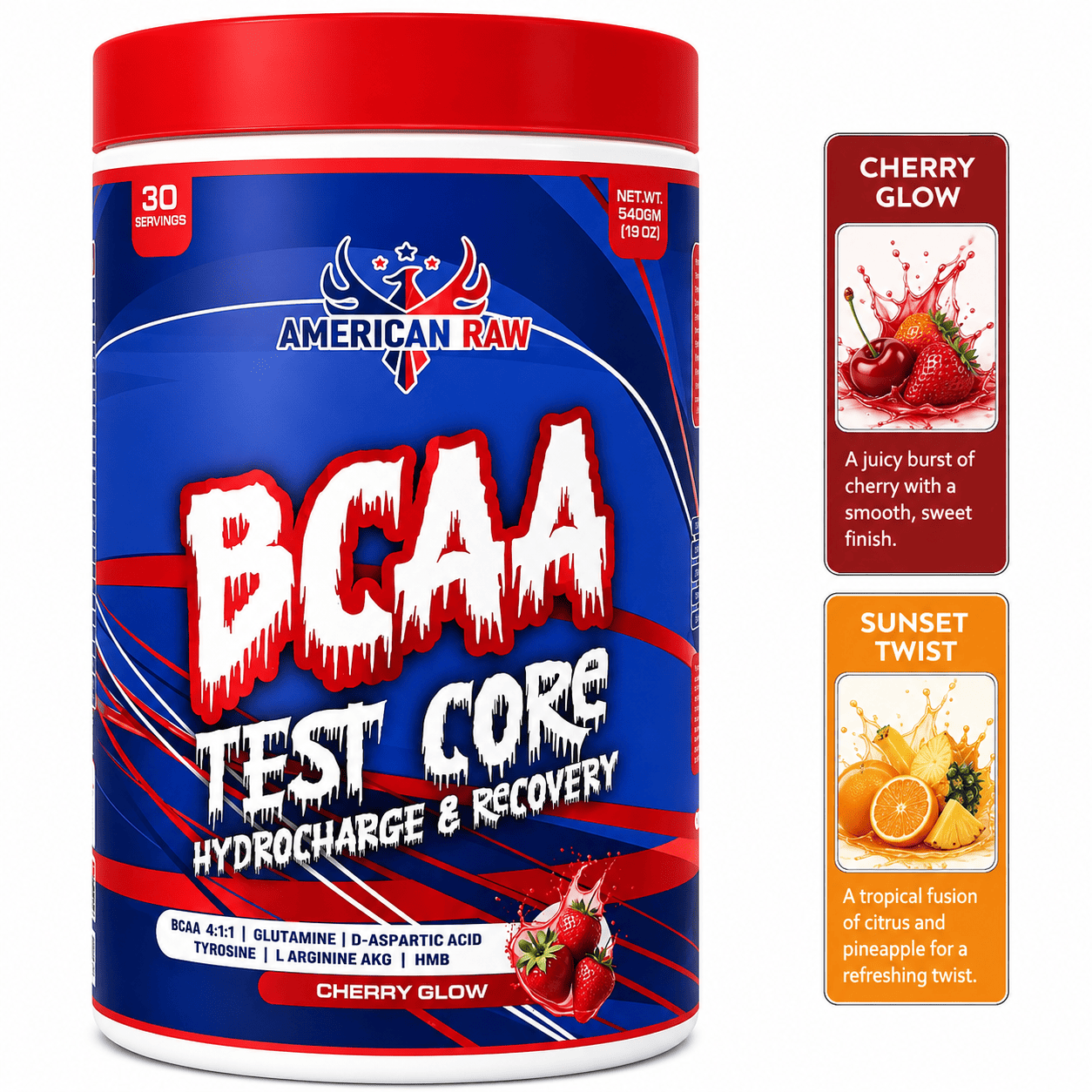 BCAA Test Core by American Raw