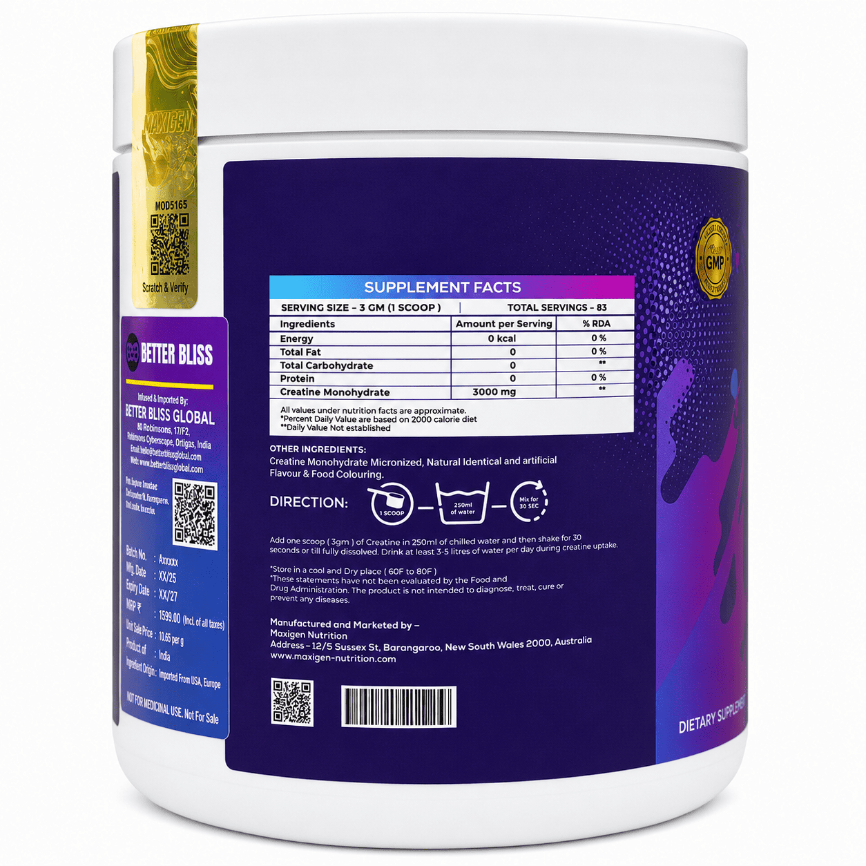 MAXIGEN CREATINE MONOHYDRATE - Image 2