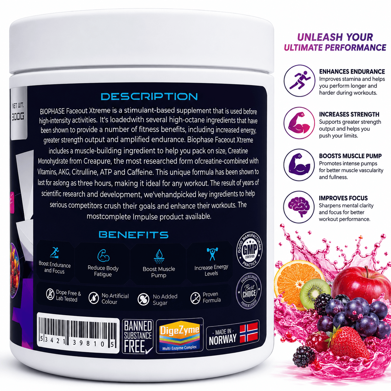 BIO PHASE FACEOUT PRE WORKOUT - Image 2